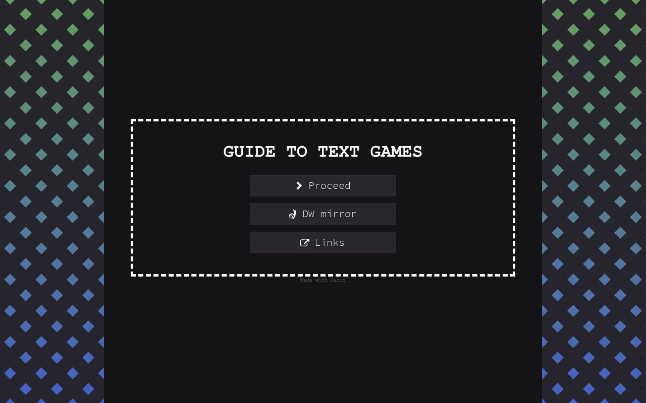 Text Game Guide